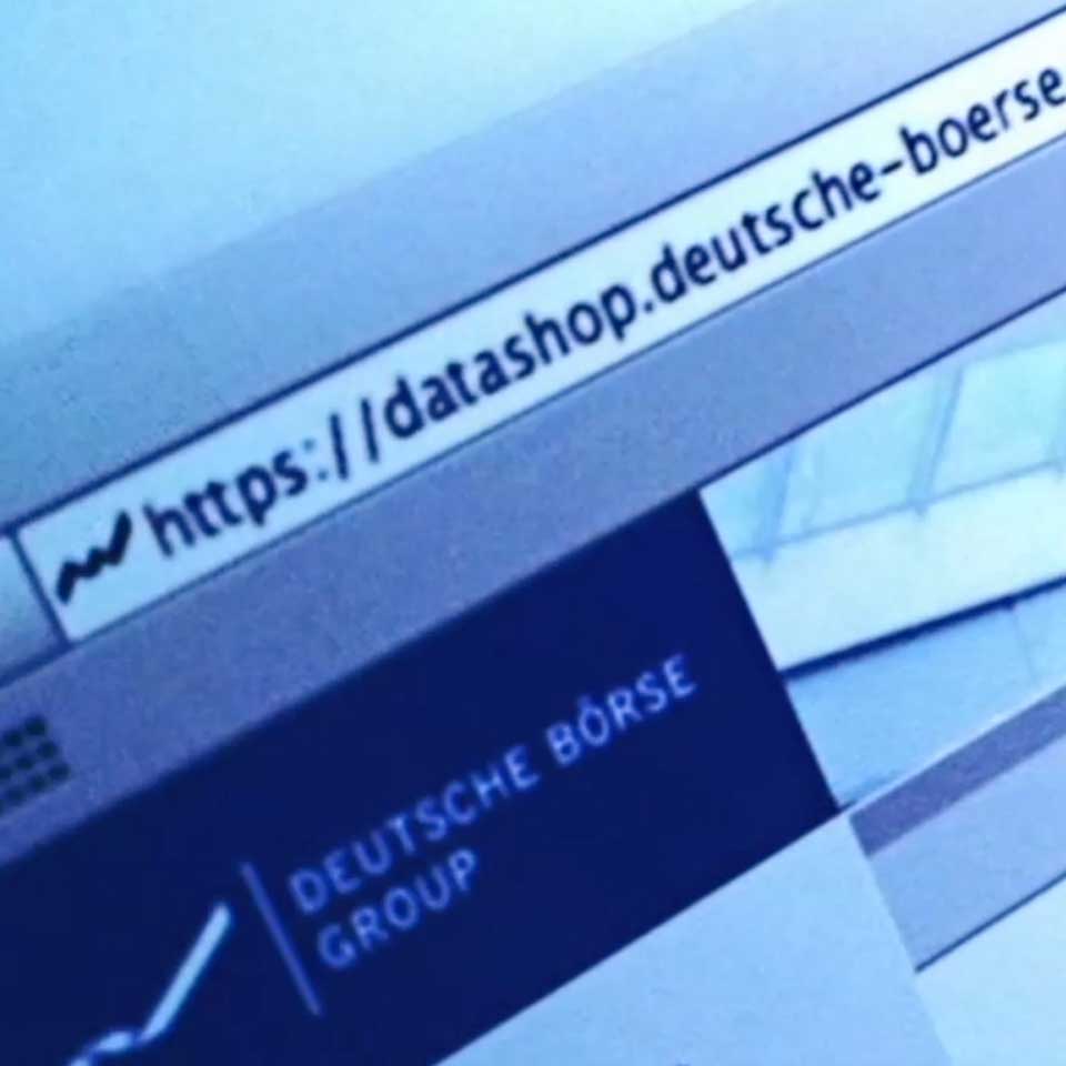User Interface für die Deutsche Börse
