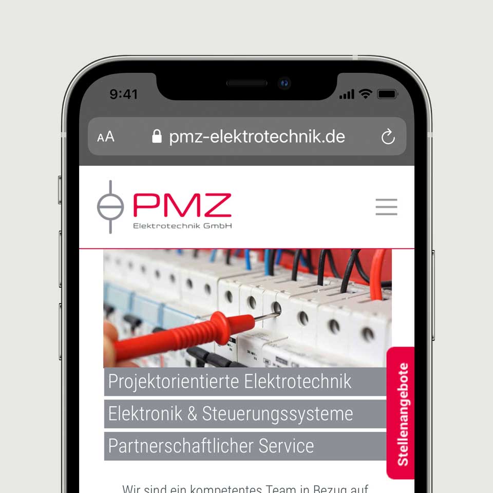PMZ Homepage – Onepager